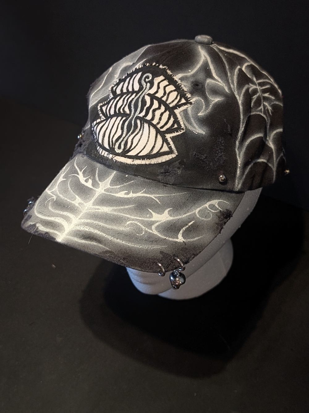 Cyber Eye Upcycled Hat - Picture 1 of 3